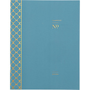 Cambridge Workstyle Monthly Stitched Planner, Geometric Artwork, 11 x 8.5, Seaside Blue/Gold Cover, 12-Month (Jan to Dec): 2025 (160609112)