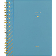 Cambridge Workstyle Weekly/Monthly Planner, Geometric Artwork, 11 x 9.38, Blue/Gold Cover, 12-Month (Jan to Dec): 2026 (160690512)