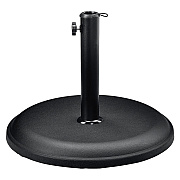 Global Industrial Umbrella Base, Round, Concrete, 33 lb Capacity, 18 x 18 x 13.5, Black (GBE695474)