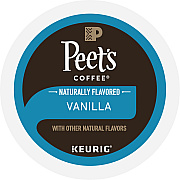 Peet's Coffee Vanilla K-Cups, 0.33 oz K-Cup, 22/Box (GMT2708)