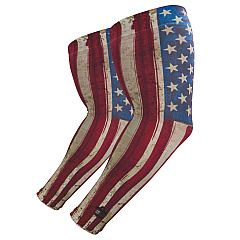 ergodyne Chill-Its 6695 Sun Protection Arm Sleeves, Polyester/Spandex, X-Large/2X-Large, American Flag (EGO12194)