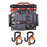 ergodyne Arsenal 5711 Bucket Truck Tool Board, Locking Aerial Bucket Hooks Kit, 8 Compartments, 24 x 22, Gray (EGO13701)