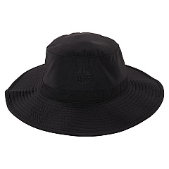 ergodyne Chill-Its 8939 Cooling Bucket Hat, Polyester/Spandex, One Size Fits Most, Black (EGO12664)