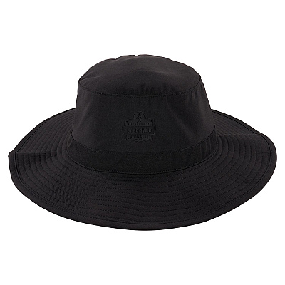 ergodyne Chill-Its 8939 Cooling Bucket Hat, Polyester/Spandex, One Size Fits Most, Black (EGO12664)