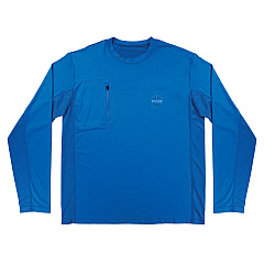 ergodyne Chill-Its 6689 Cooling Long Sleeve Sun Shirt with UV Protection, Large, Blue (EGO12154)