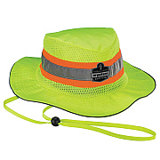 ergodyne Chill-Its 8935MF Hi-Vis Microfiber Ranger Sun Hat, Polyester/Microfiber, 2X-Large/3X-Large, Lime (EGO12594)