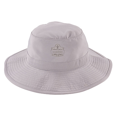 ergodyne Chill-Its 8939 Cooling Bucket Hat, Polyester/Spandex, One Size Fits Most, Gray (EGO12666)