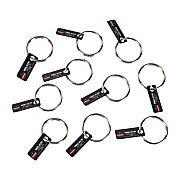 ergodyne Squids 3785 Split Ring Tool Attachment, 2 lb Max Working Capacity, 1.5" dia, Silver, 10/Pack (EGO19786)