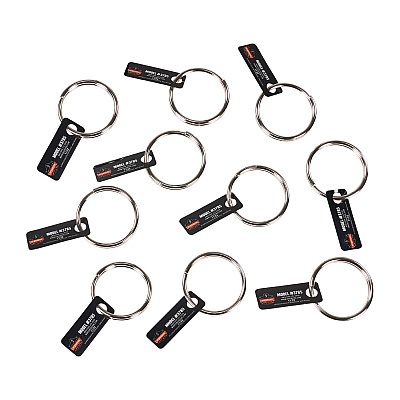 ergodyne Squids 3785 Split Ring Tool Attachment, 2 lb Max Working Capacity, 1.5" dia, Silver, 10/Pack (EGO19786)
