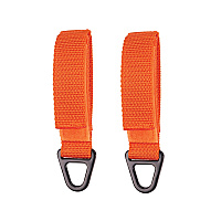 ergodyne Squids 3172 Anchor Strap Hook and Loop Closure for Tool Tethering, 5 lb Max Working Capacity, 5" Long, Orange, 2/Pack (EGO19172)