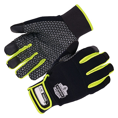 ergodyne ProFlex 850 Insulated Freezer Gloves, Black, 3X-Large, Pair (EGO18157)