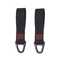 ergodyne Squids 3171 Anchor Strap Belt Loop Attachment for Tool Tethering, 5 lb Max Working Capacity, 5" Long, Black, 2/Pack (EGO19171)