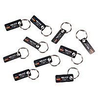 ergodyne Squids 3785 Split Ring Tool Attachment, 2 lb Max Working Capacity, 1" dia, Silver, 10/Pack (EGO19785)