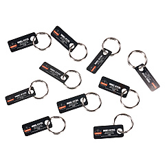 ergodyne Squids 3785 Split Ring Tool Attachment, 2 lb Max Working Capacity, 1" dia, Silver, 10/Pack (EGO19785)