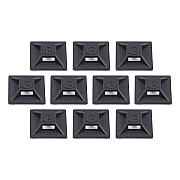 ergodyne Squids 3701 Mini Adhesive Mount Replacements, 2 lb Max Safe Working Capacity, 0.9" Long, Black,10/Pack (EGO19702)