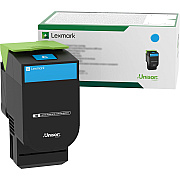 Lexmark 70C00CG Return Program Toner, 1,000 Page-Yield, Cyan