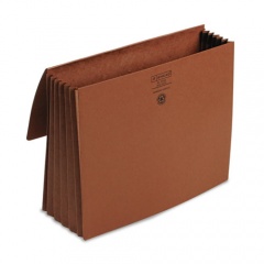 Smead Redrope Expanding Wallets, 5.25" Expansion, 1 Section, Cloth Tie Closure, Letter Size, Redrope (71073)