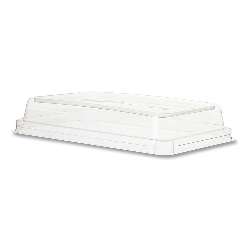 Eco-Products Worldview 100% Recycled Content Lid, 10.82 x 10.71 x 1.83, Clear, Plastic, 200/Carton (ECOEPSCRC107LIR)