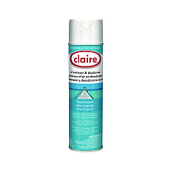 Claire Aerosol Air Freshener and Deodorizer, Tropic Breeze, 10 oz Aerosol Spray, 12 Cans (CGC165)