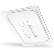 Carlisle StorPlus Polycarbonate Handled Universal Lid, 10.38 x 12.75 x 0.88, Clear, Plastic (CFS10230U07)