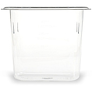 Carlisle StorPlus Polycarbonate Food Pan, 1.4 qt, 4.25 x 6.93 x 6, Clear, Plastic (CFS3068807)