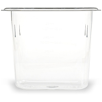 Carlisle StorPlus Polycarbonate Food Pan, 1.4 qt, 4.25 x 6.93 x 6, Clear, Plastic (CFS3068807)