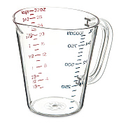 Carlisle Commercial Measuring Cup, 1 qt, Clear (CFS4314307)