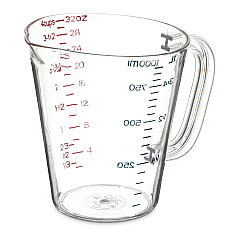 Carlisle Commercial Measuring Cup, 1 qt, Clear (CFS4314307)