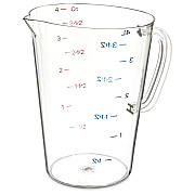 Carlisle Commercial Measuring Cup, 1 gal, Clear (CFS4314507)