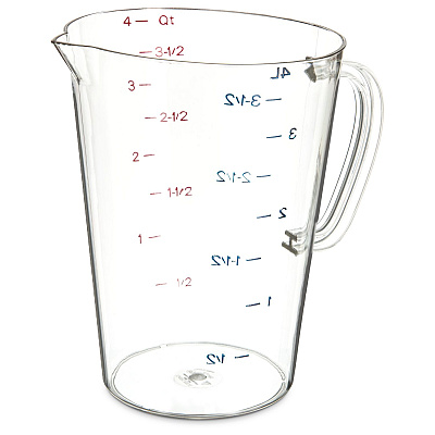 Carlisle Commercial Measuring Cup, 1 gal, Clear (CFS4314507)