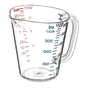Carlisle Commercial Measuring Cup, 1 pt, Clear (CFS4314207)