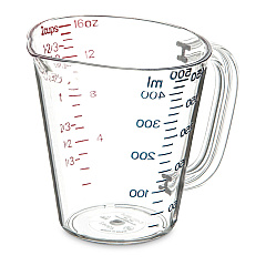 Carlisle Commercial Measuring Cup, 1 pt, Clear (CFS4314207)
