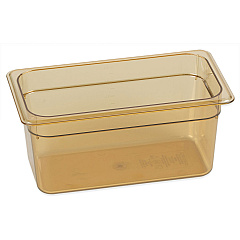 Carlisle StorPlus High Heat Food Pan, 5.7 qt, 12.75 x 12.75 x 6, Amber, Plastic (CFS3086213)