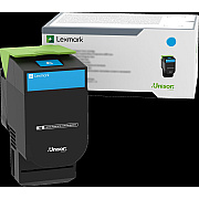 Lexmark 70C0HCG High-Yield Toner, 3,000 Page-Yield, Cyan
