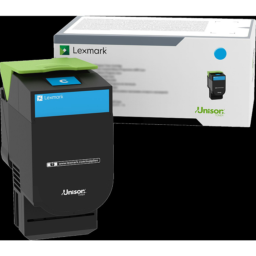 Lexmark 70C0HCG High-Yield Toner, 3,000 Page-Yield, Cyan