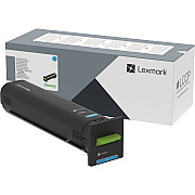 Lexmark 72K0X20 Extra High-Yield Toner, 22,000 Page-Yield, Cyan