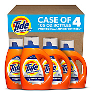 Tide Professional Commercial Liquid Laundry Detergent, 105 oz Pour Bottle, 4/Carton (PGC14116)