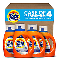 Tide Professional Commercial Liquid Laundry Detergent, 105 oz Pour Bottle, 4/Carton (PGC14116)