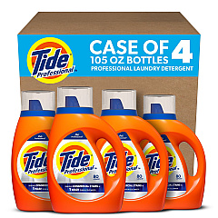 Tide Professional Commercial Liquid Laundry Detergent, 105 oz Pour Bottle, 4/Carton (PGC14116)