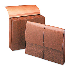 Smead Classic Expanding Partition Wallet with Tear Resistant Gusset/Elastic Cord, 5.25" Expansion, 6 Section, Letter Size, Redrope (SMD72373)