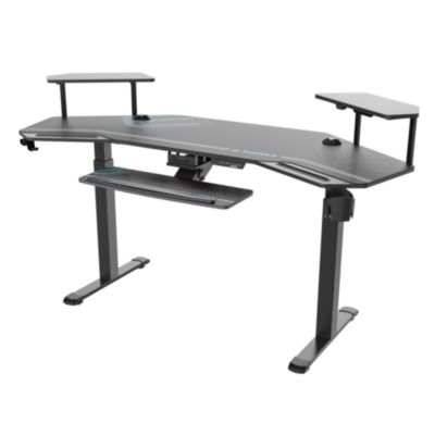 Eureka Aero Standing Desk, 71.93" x 29.93" x 34.62" to 53.18", Black (EKAES71B)