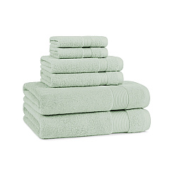 Host & Home 6pc Bath Towel Set Green, 6 Piece Set (P-HH-BSET-GR)