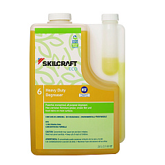 AbilityOne 7930017149189, SKILCRAFT ECO Heavy-Duty All-Purpose Degreaser Concentrate, 2 L Bottle, 4/Pack