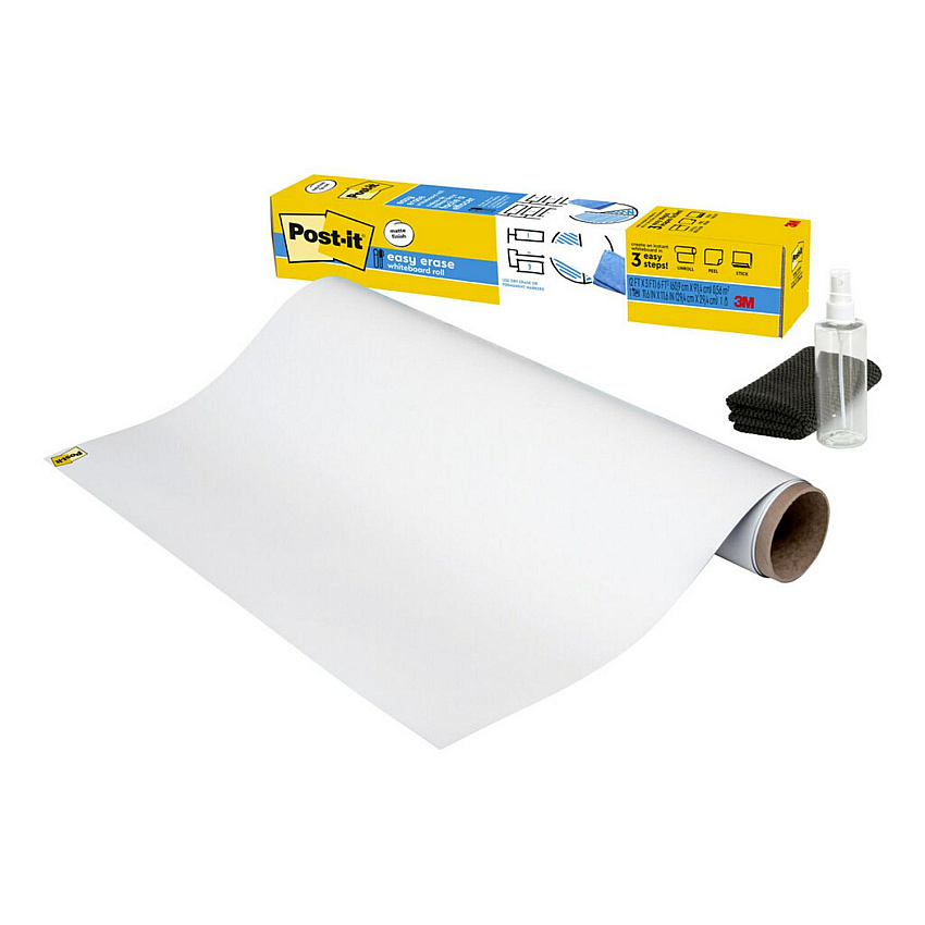 Post-it Easy Erase Permanent Marker Whiteboard Surface, 36 x 24, White Surface (MMMEE3X2)