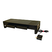AbilityOne 7110017135323, SKILCRAFT Monitor Stand, 21.5 x 8 x 4.33, Black
