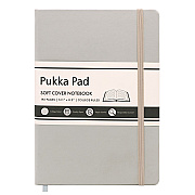 PUKKA PAD Soft Cover Notebook, College Rule, Pebble Cover, (96) 8.2 x 5.11 Sheets (PUK9941SIG)