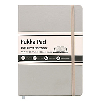 PUKKA PAD Soft Cover Notebook, College Rule, Pebble Cover, (96) 8.2 x 5.11 Sheets (PUK9941SIG)