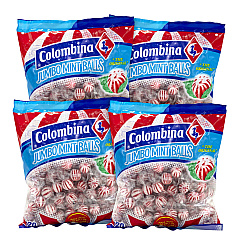 Colombina Jumbo Peppermint Balls, 0.32 oz Individually Wrapped, 120/Bag, 4 Bags/Carton (GRR60004063)