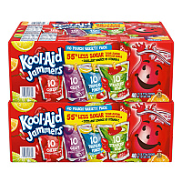 Kool-Aid Jammers Juice Pouch Variety Pack, 6 oz Pouch, 80/Carton (GRR60004076)