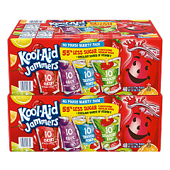 Kool-Aid Jammers Juice Pouch Variety Pack, 6 oz Pouch, 80/Carton (GRR60004076)
